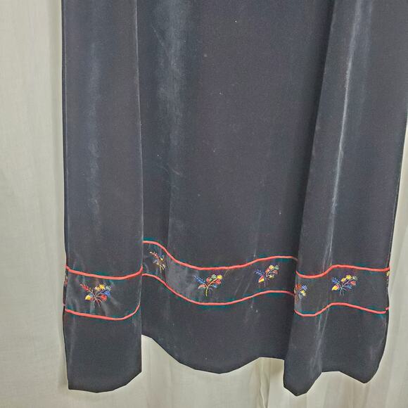 Summit of Boston Velvet Maxi Skirt w/ Embroidery - Picture 9 of 12
